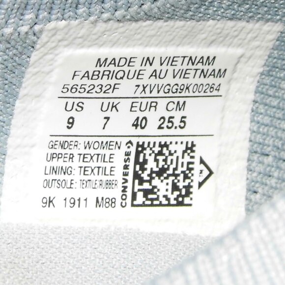 CONVERSE Chuck Taylor All Star Shoreline Knit Gray Sneakers Womens 9 - Picture 7 of 7